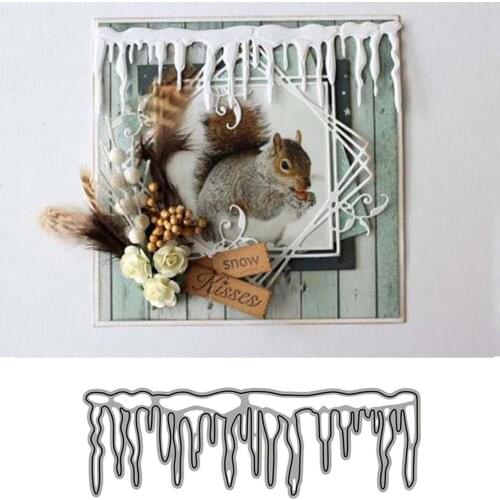 Christmas Icicles Metal Cutting Dies DIY Craft Card Stencil Album Cuts Die Decor