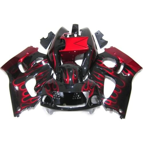 Brand New fairing kit for SUZUKI SRAD GSXR600 GSXR750 1996 1997 1998 1999 2000, Black Red Fairings GSXR 600 750 PL77
