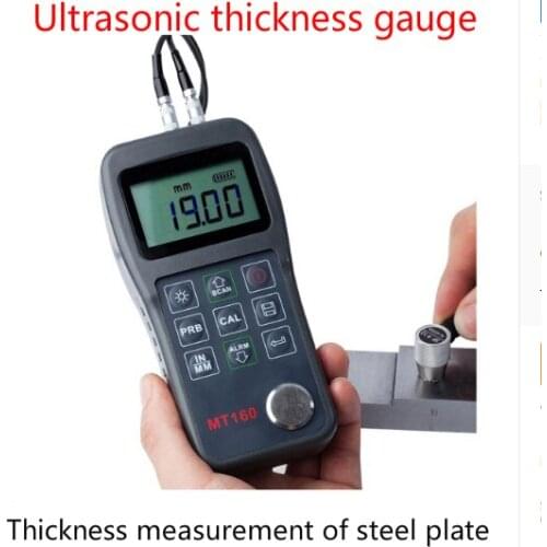 Ultrasonic thickness gauge, steel plate thickness measurement, MT160 portable digital thickness gauge