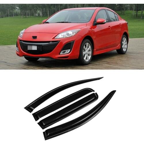 For Mazda 3 2013 2014 2015 2016 2017 2018 Sedan Window Visor Rain Sun Smoke Guard Deflector Shade Awning Shelter Trim Raincoat