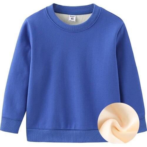 Baby Boy Girls winter Sweatshirts kids warm Pullover Clothes Children Sweatshirts Kids Girl Plus velvet thick Tops Costume