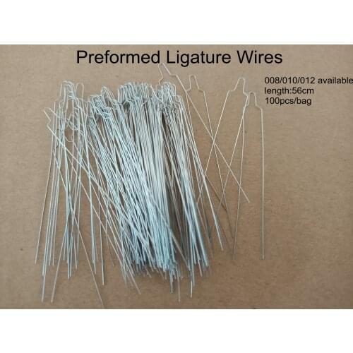 Dental Orthodontic SS Preformed Ligatures Short Wires 56cm