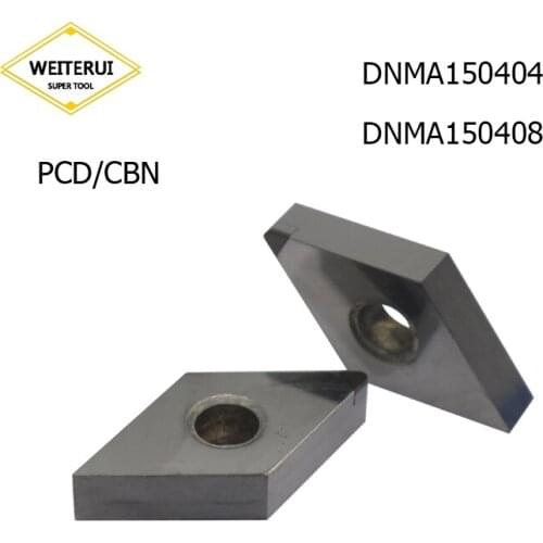2Pcs DNMA150404 DNMA150408 PCD CBN Diamond Inserts Blade External Turning Tool Lathe Tool For CNC