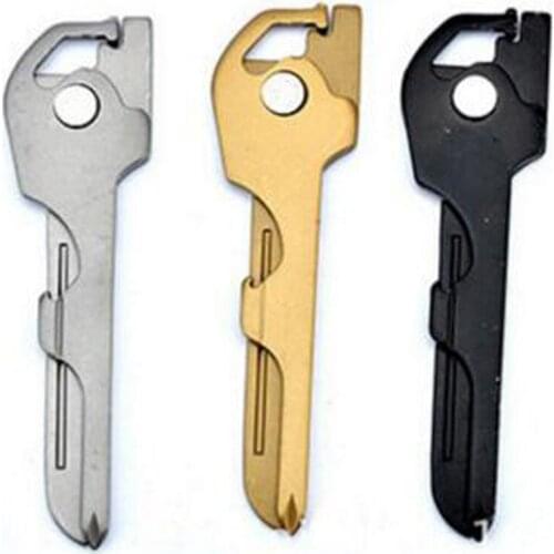 3 pcs Key organizer Tool 6 in 1 Multifunctional Mini Folding Key Knife Camping Wholesale Camping Outdoor Travel Survival Tools