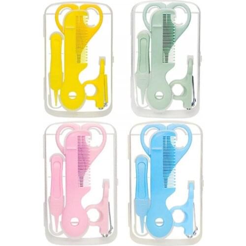 5Pcs/Set Baby Nail Clippers Scissors Hair Care Comb Set Neonatal Booger Clip Nail Daily Care Baby Nail Trimmer Safety Care Tools