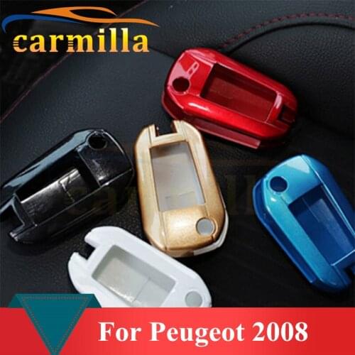 5 Colors New Arrival Car Folded Key Type 3 Buttons ABS Key Cover Case for Peugeot 2008 3008 301 508 408 Etc