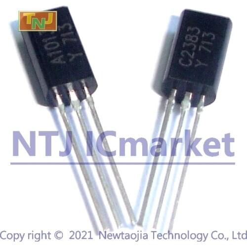 50 Pairs 2SA1013-Y + 2SC2383-Y TO-92L A1013-Y C2383-Y TRANSISTORS