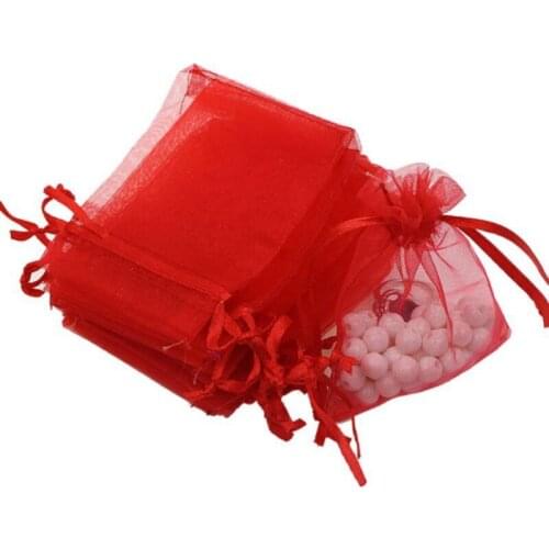 50pcs 7x9cm Organza Bags Wedding Party Pouches Jewelry Packaging Bags Nice Gift Bags Gift Package Bags
