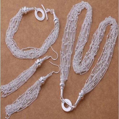 AS276 Trendy wholesale Jewelry Sets Bracelet 054 + Necklace 469 + Earring 267 /anqajexa bonakfua