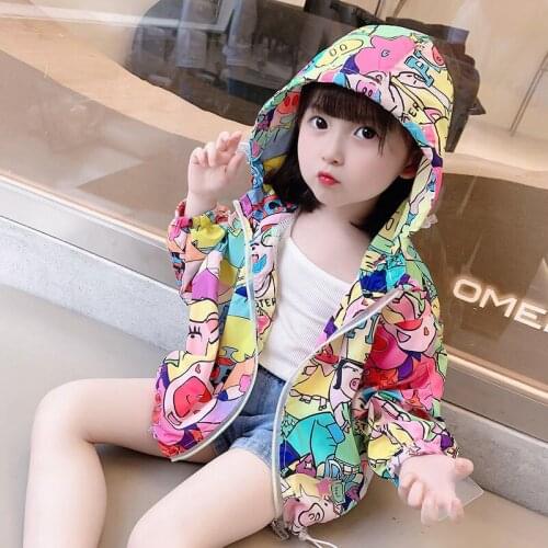Childrens clothing baby girls, thin sun protection clothing, anti-ultraviolet, summer new girls' foreign style jacket