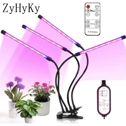 5V LED Grow Light Plant Growth Lamp 3 Timer Modes Plant Growth Fill Light Indoor Vegetable Flower Plant Full Spectrum Phytolamps