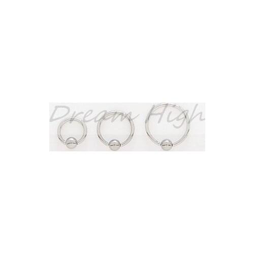 Free Shipping Ear Ring Ear Piercing Fashion Jewelry Body piercing 100pcs/lot Free Shipping Ball Close Ring BCR 316l Steel