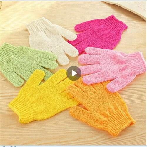1pc Bath For Peeling Exfoliating Mitt Glove For Shower Scrub Gloves Resistance Body Massage Sponge Wash SPA Foam Moisturizing