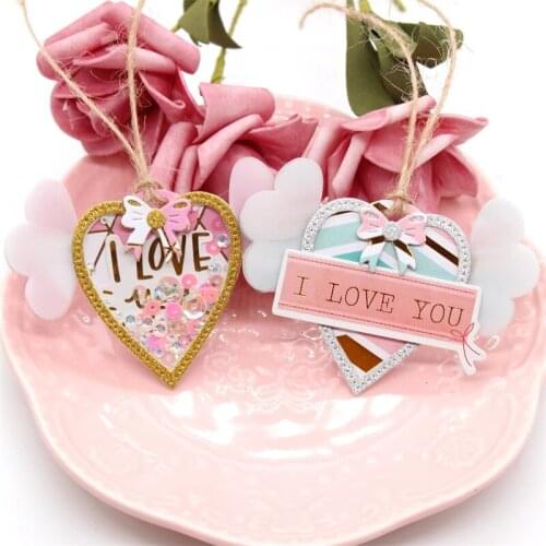 Love Wings Shaker Metal Cutting Dies Stencils for DIY Scrapbooking Decorative Embossing Paper Card Making Craft