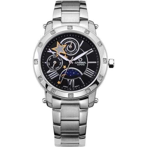 Luxury brand Watches Women Fashion Casual Crystal Charm Ladies Quartz wrist Watch Stainless Steel waterproof CASIMA #2801