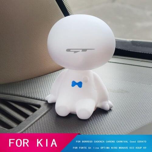 Cartoon Shaking Head Figure Car Ornaments Big Hero Doll Toy For KIA CARENS K3 K5 CERATO FORTE Gtline OPTIMA NIRO MOHAVE KX3 KOUP