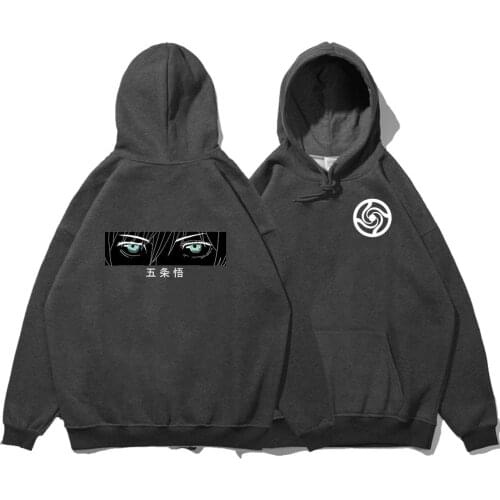 Jujustu Kaisen Cartoon Gojo Satoru Men Hooded Tops Anime Funny Sweatshirt Harajuku Hoodie Mens Daily Casual Hip Hop Streetwear