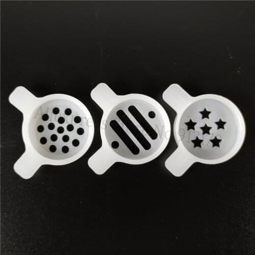 3 In 1 Set Fantastic Modeling Caps Fittings Soft Ice Cream Machine Spare Parts Lids Nozzle Accessories 29mm Inner Diameter