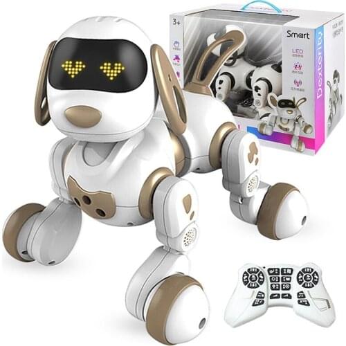 Child educational Learning toy RC Robot Electric Smart pet dog LED Light Gesture Sensing Dialogue Singing Dancing Robot pet Dog