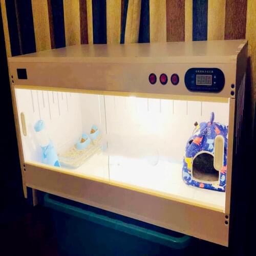 PVC Hedgehog Reptile Feeding Box Lizard Tortoise Shougong Pet Heated Insulation Crawlbox Custom