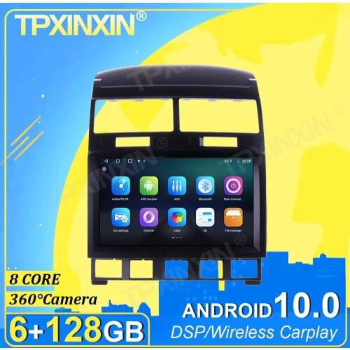 IPS Android 10 6G+128G Carplay 360° Camera For VW Touareg GP 2002-2010 Radio Multimedia Player Tape Recorder Video GPS Head Unit