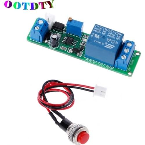 OOTDTY Adjustable DC12V Timing Timer Delay Turn OFF Switch Relay Module 1~10s