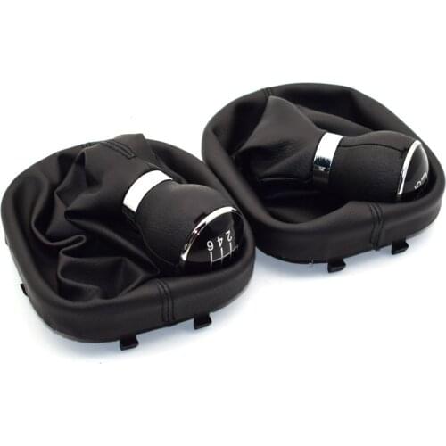 5 Speed 6 Speed For Volkswagen VW Caddy 2 II MK2 Touran 2004-2009 high quality Car Gear Shift Knob Lever Gaitor Boot Cover