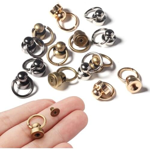 SAUVOO 10pcs/bag Monk Head Metal Pacifier Nail Bag Studded Hook For Bag Hat Choker Phone Case DIY Crafts Accessories