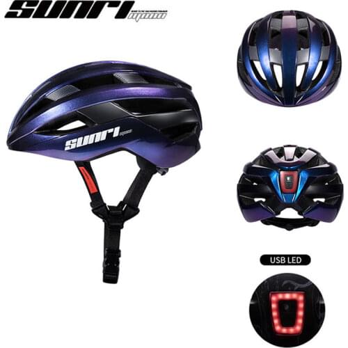 SUNRIMOON LED Light Bicycle Helmet Intergrally-molded Cycling Helmet Mountain Road Bike Helmet Sport Safe Riding bicycle Helmet