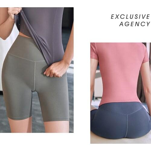 Yoga shorts Women Fitness Casual Sexy Solid Sports Short Stretch Elastic HIgh Waist biker Running Shorts Female Sweat pants