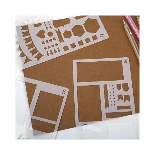 Handbook Drawing Template Lace Frame Chat Material A6 Size Diy Photo Paint Learning Notebook/coloring Notebook Plastic 2021