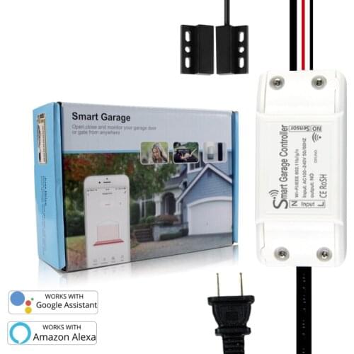 Wifi Receiver Remote Control Switch for Gate, Door, Garage Universal Remote AC 110V ~ 240V 2CH Relay Receiver