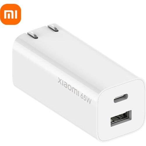 Xiaomi GaN Charger 65W 1A1C With 5A Type-c Charging Cable For xiaomi Smartphones notebook Dual Port fast charger