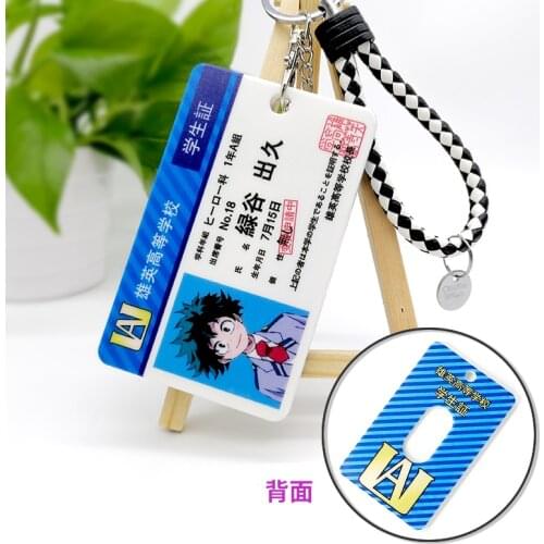 My Hero Academia Cosplay Izuku Midoriya Student ID Card Cartoon Card Sleeves Bank Card Protector Cosplay Costume Accessories