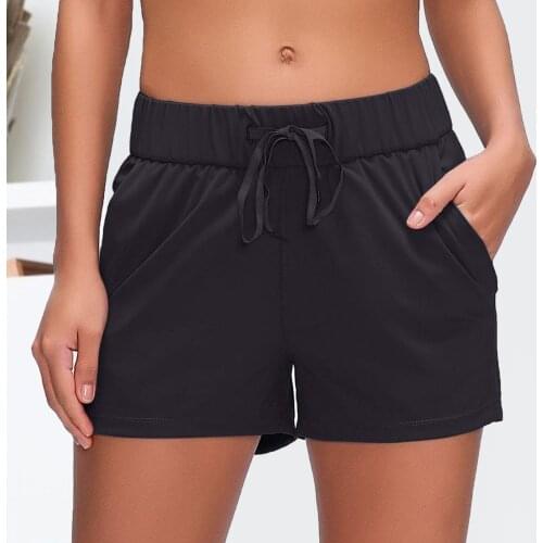 JAYCOSIN Women Summer Cycling Bike Shorts Basic Running Shorts Sport Gym Athletic Active Workout Shorts With Pockets Femme Short