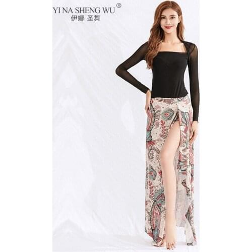 Women New Bellydance Set Oriental Dance Competition Costume Top+Skirt+Underpants 3pcs Dance Practice Long Hip Scarf Wear Adult