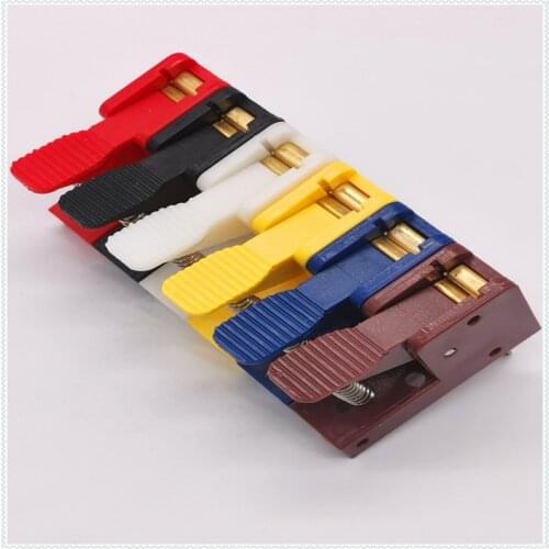 1pcs 50A motor test clip aging clip sound clip quick post reed terminal LED lamp spring press clip
