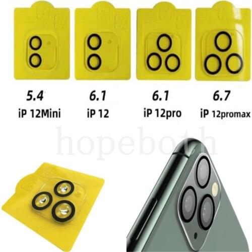 100PCS For IPHONE 12 pro max/11 Pro Max/11 pro/12 mini TOP 3D Full Covered Back Camera lens Tempered Glass screen protector