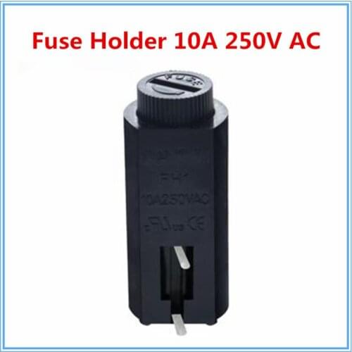 100pcs/lot 5*20mm glass Fuse Holders 5x20 Black, Insurance tube socket ,Fuse Holder 10A 250V AC