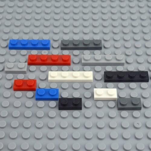 1x2 1x4 Dots DIY Building Blocks Thin Figures Bricks Colorful Educational Creative Size Compatible all brand Toys for Children