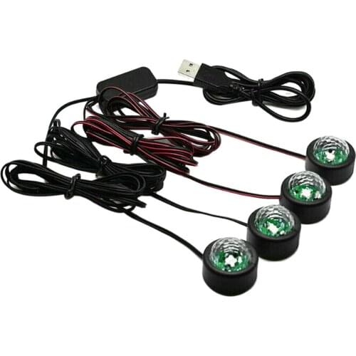 5V Car Panel Neon Lamp Strip LED Light Interior Atmosphere Light Trim, Universal Fit