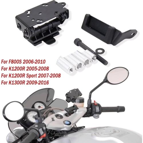 New Motorcycle For BMW F800S K1200R Sport K1300R K 1300 R Navigation Bracket GPS Navigator USB Charging Phone Holder 2005-2016