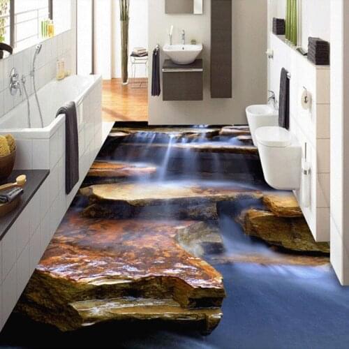 Beibehang Custom Photo Wallpaper 3D Stones Living Room Bedroom Bathroom Floor Decor Wall Painting PVC Self-adhesive Waterproof