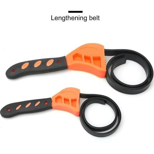2Pcs/Set Belt Wrench oil filter Puller Strap Spanner Oil Filter oil filter wrench Adjustable Opener Cartridge Disassembly Tool