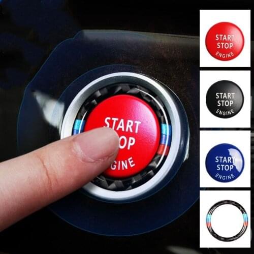 Car START Stop Engine Button Replace Cover Trim Ring for BMWE90 E91 E92 E93 M3 3 Series 320i 330i 335i Accessories