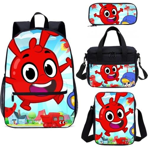 My Magic Pet Morphle Backpack Set 4 PCS Children School Backpack Bag With Thermal Bag Design Your Own School Bag Backpack