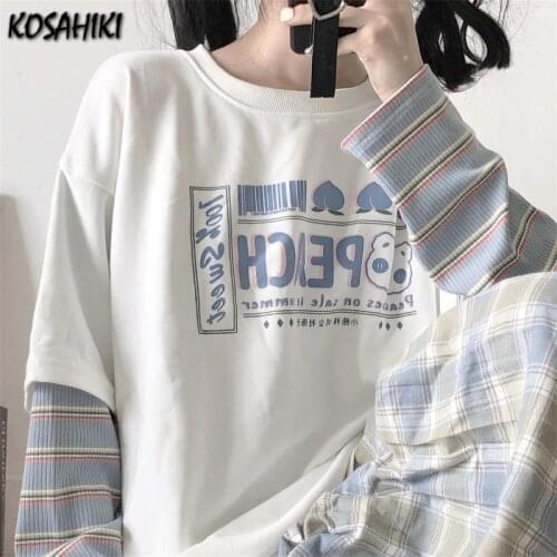 Женские полосатые футболки KOSAHIKI China At AliExpress