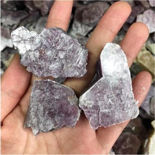 Lepidolite Rough Gemstone Crystals Healing Stones For Home Decoration