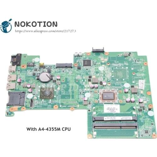 NOKOTION For HP Pavilion 15 15-B Laptop Motherboard A4-4355M CPU DDR3 709173-501 709173-001 MAIN BOARD Full Tested