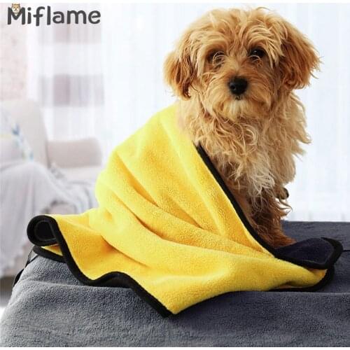 Miflame Multifunction Dog Towel Strong Absorbing Water Dog Bath Towel For Pet Supplies Bathing Schnauzer Poodle Towel For Pets